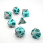 Coastal Memories - 7 Piece DnD Dice Set | Acrylic RPG Gaming Dice - Collectors World Toys