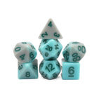 Coastal Memories - 7 Piece DnD Dice Set | Acrylic RPG Gaming Dice - Collectors World Toys