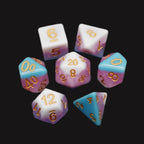 Creamsicle of Doom - 7 Piece DnD Dice Set | Acrylic RPG Gaming Dice - Collectors World Toys