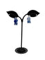 Blue hoop earrings