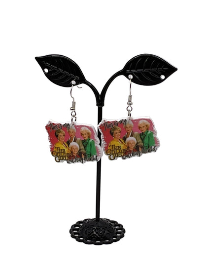 80'S Sitcom Earrings WATCHING BLANKET