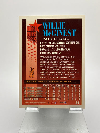 Topps Willie McGinest