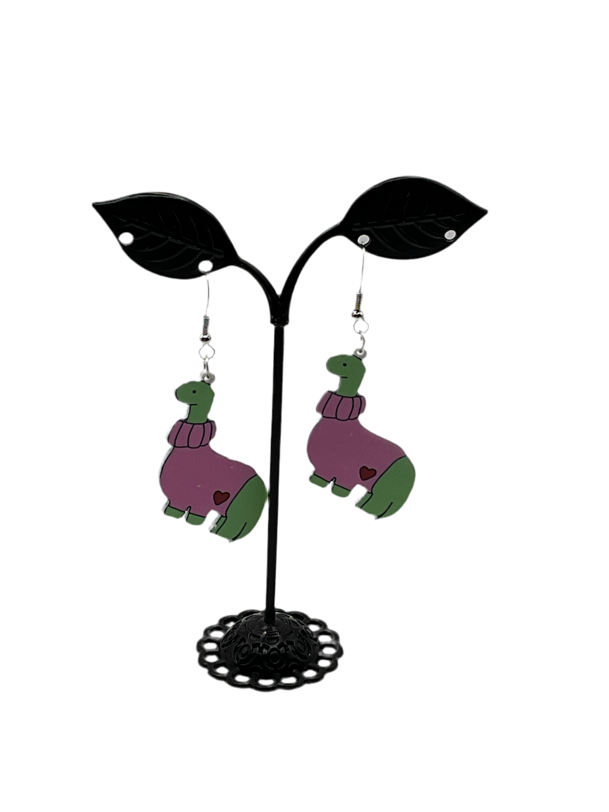 Dinosaur earrings