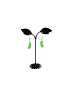 Green Jelly Bean earrings