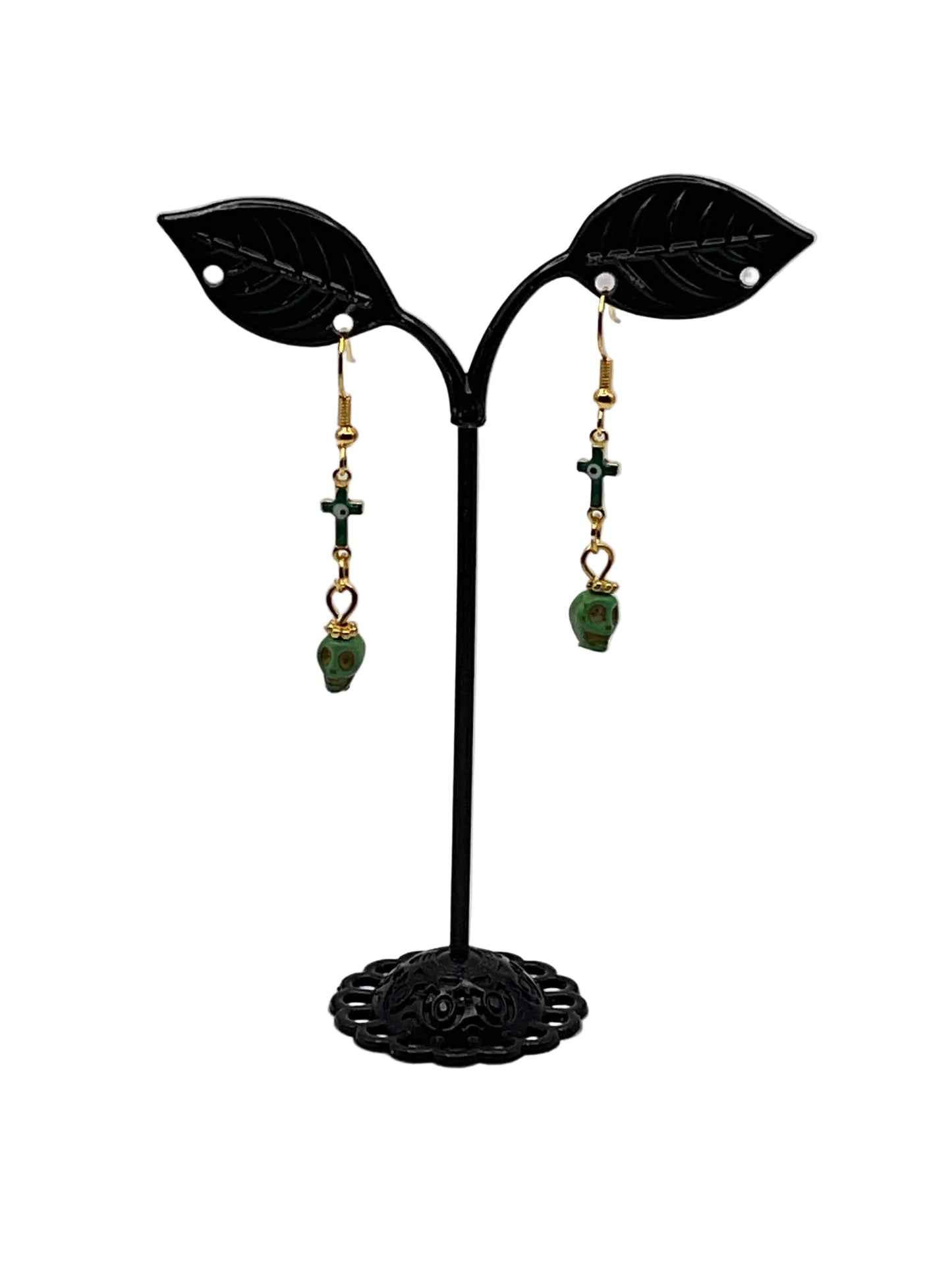 Colorful Tiny Skull Earrings