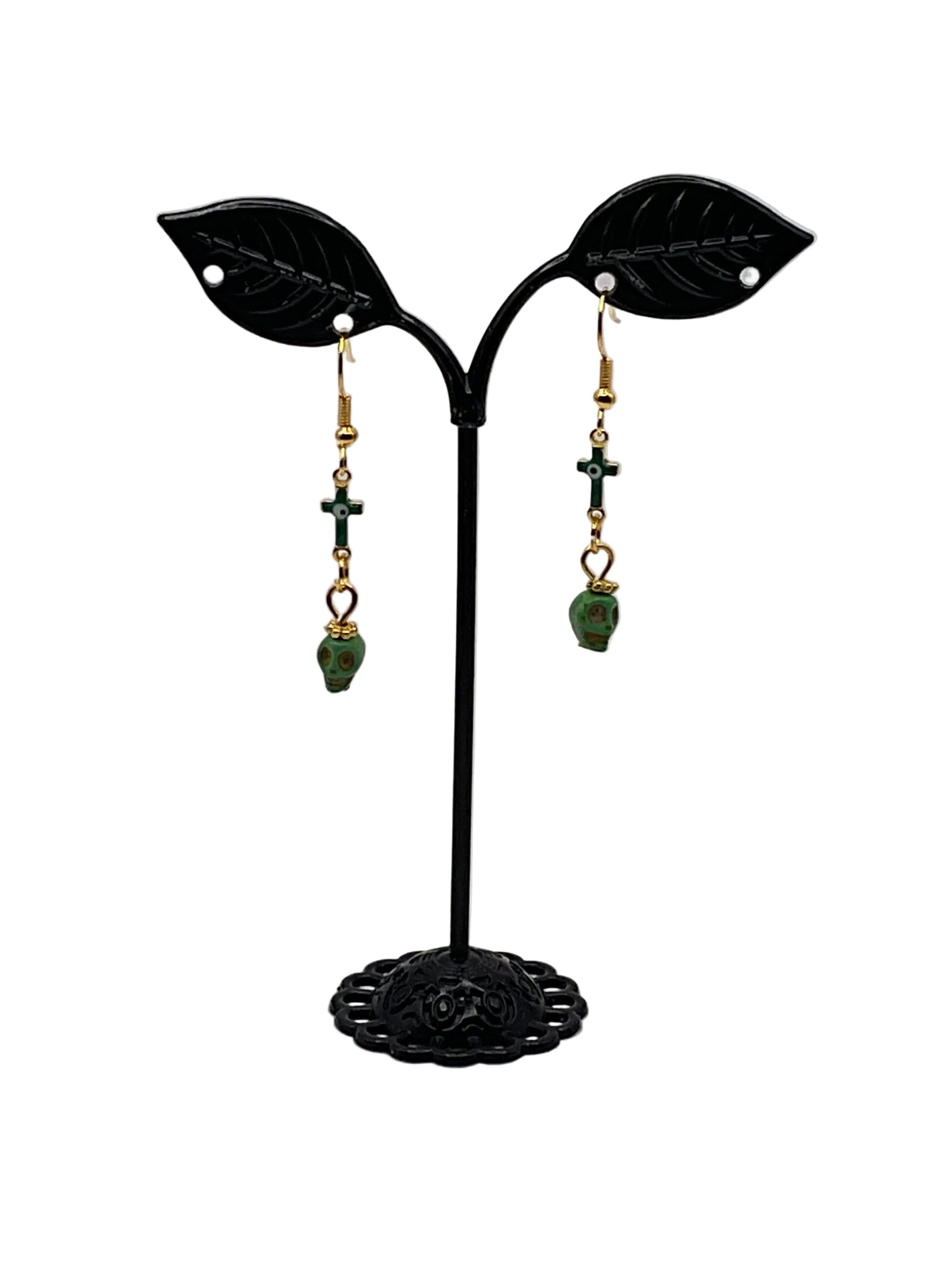 Colorful Tiny Skull Earrings