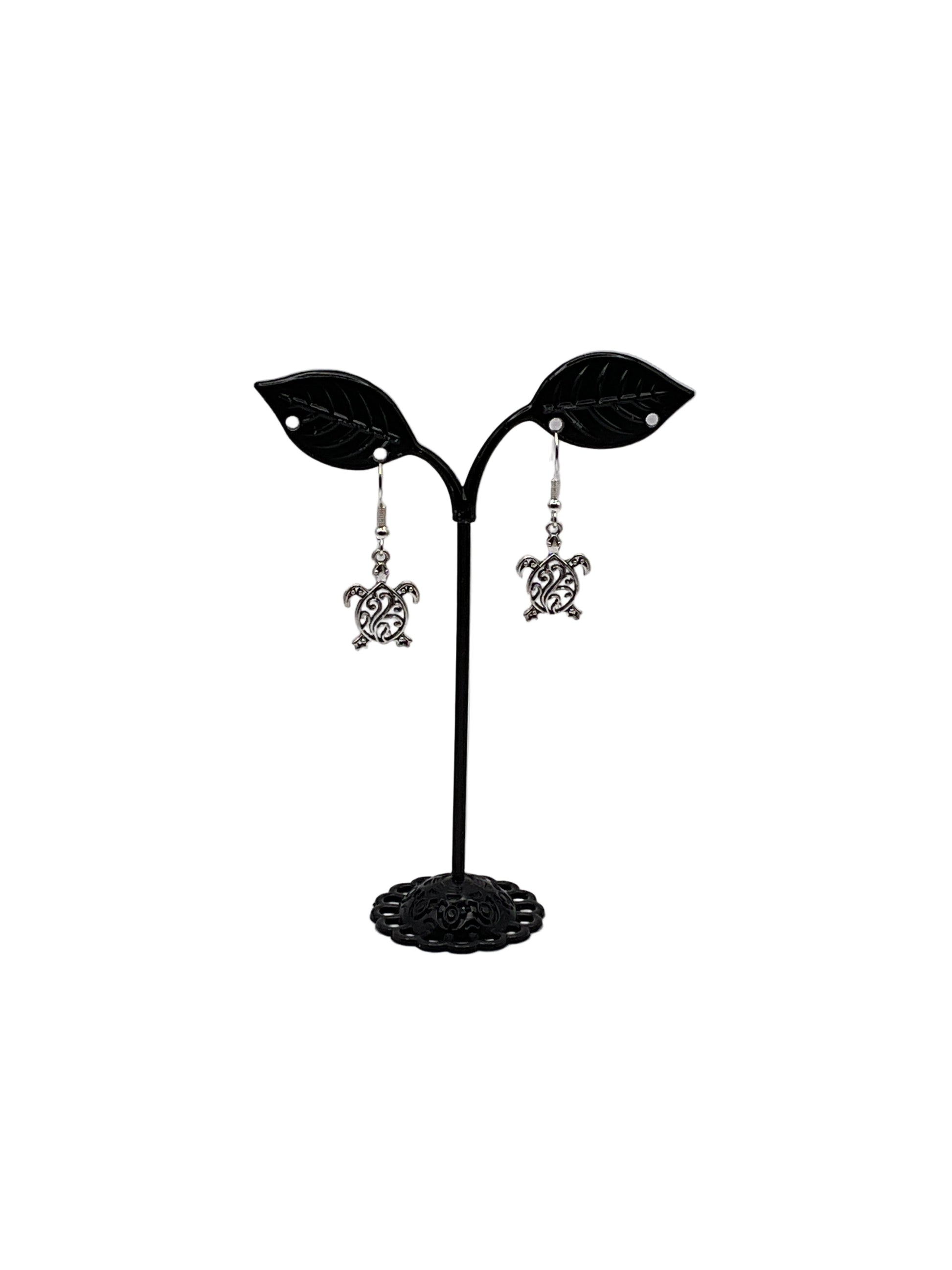 Filagree Sea Turtle Earrings