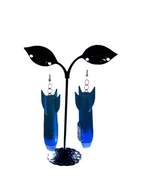 Blue Rocket Flash Light Earrings