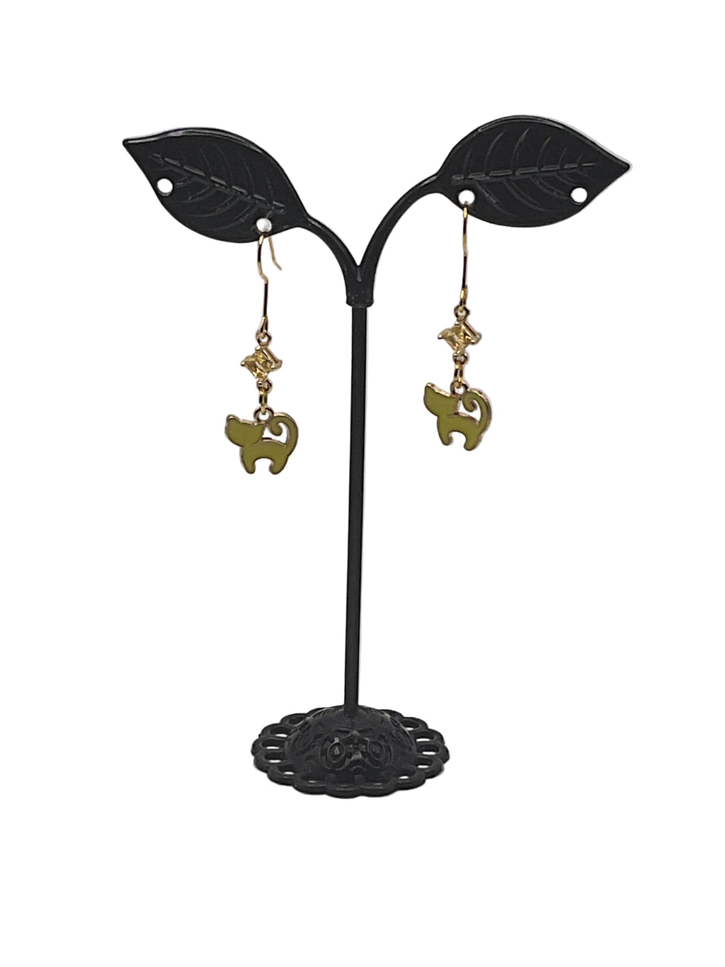 Kitties,Crosses and Crystal Earrings