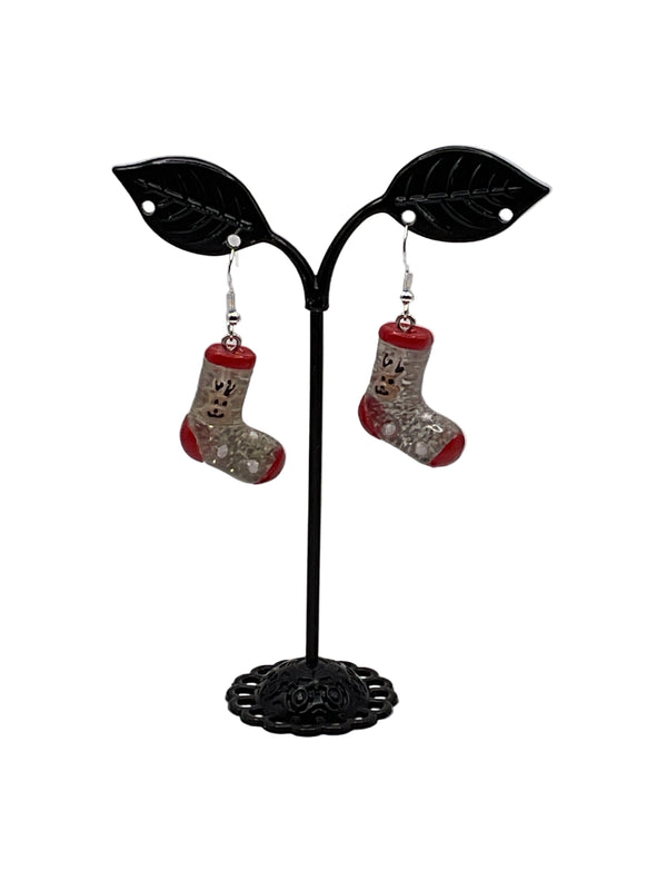 Glittery Christmas Earrings