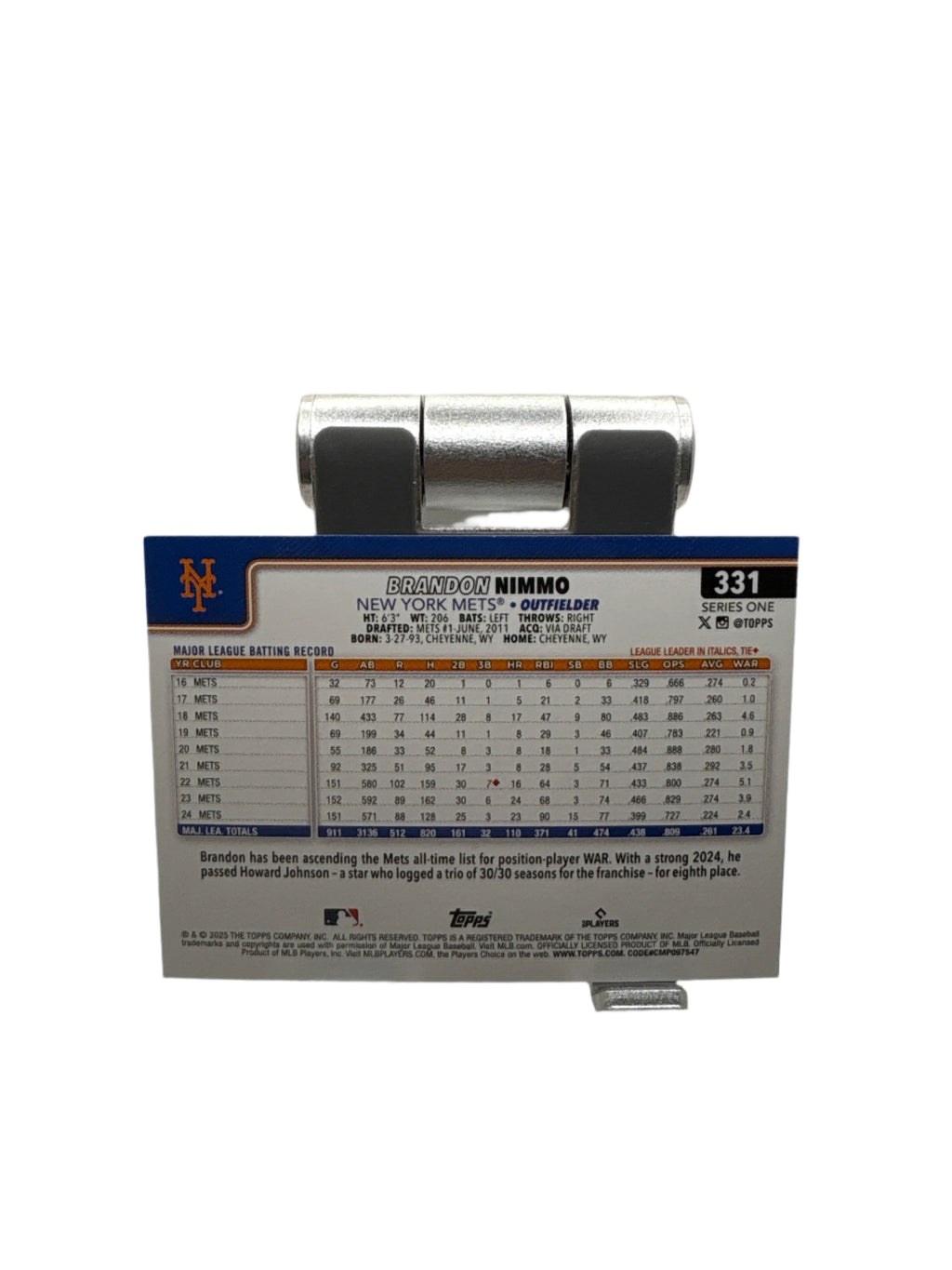 Topps Brandon Nimmo