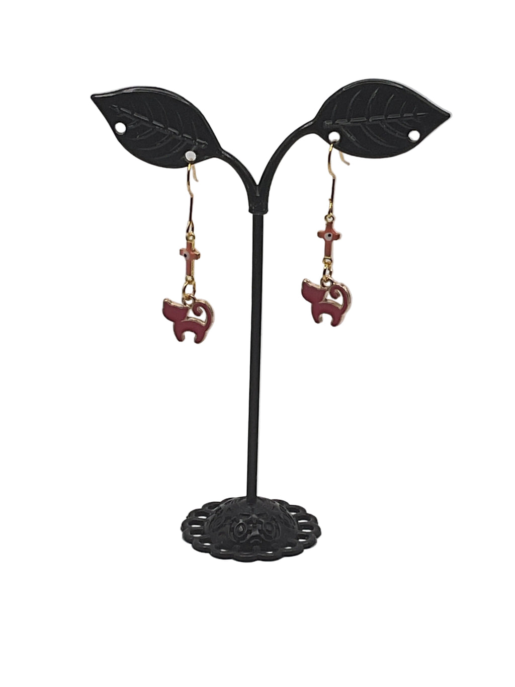 Kitties,Crosses and Crystal Earrings