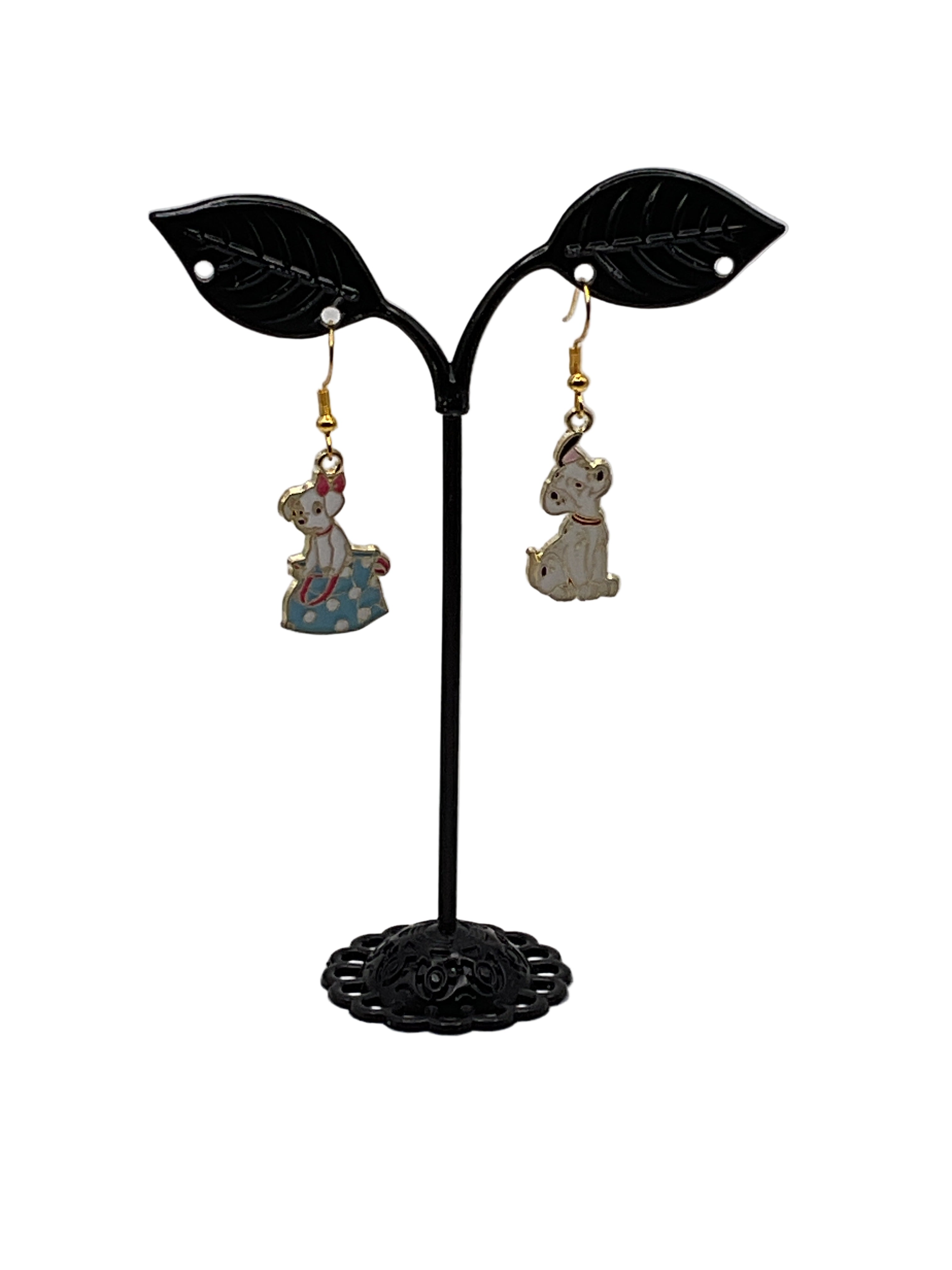 Dog earrings