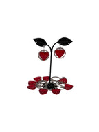 Heart Earring And Bracelet Set