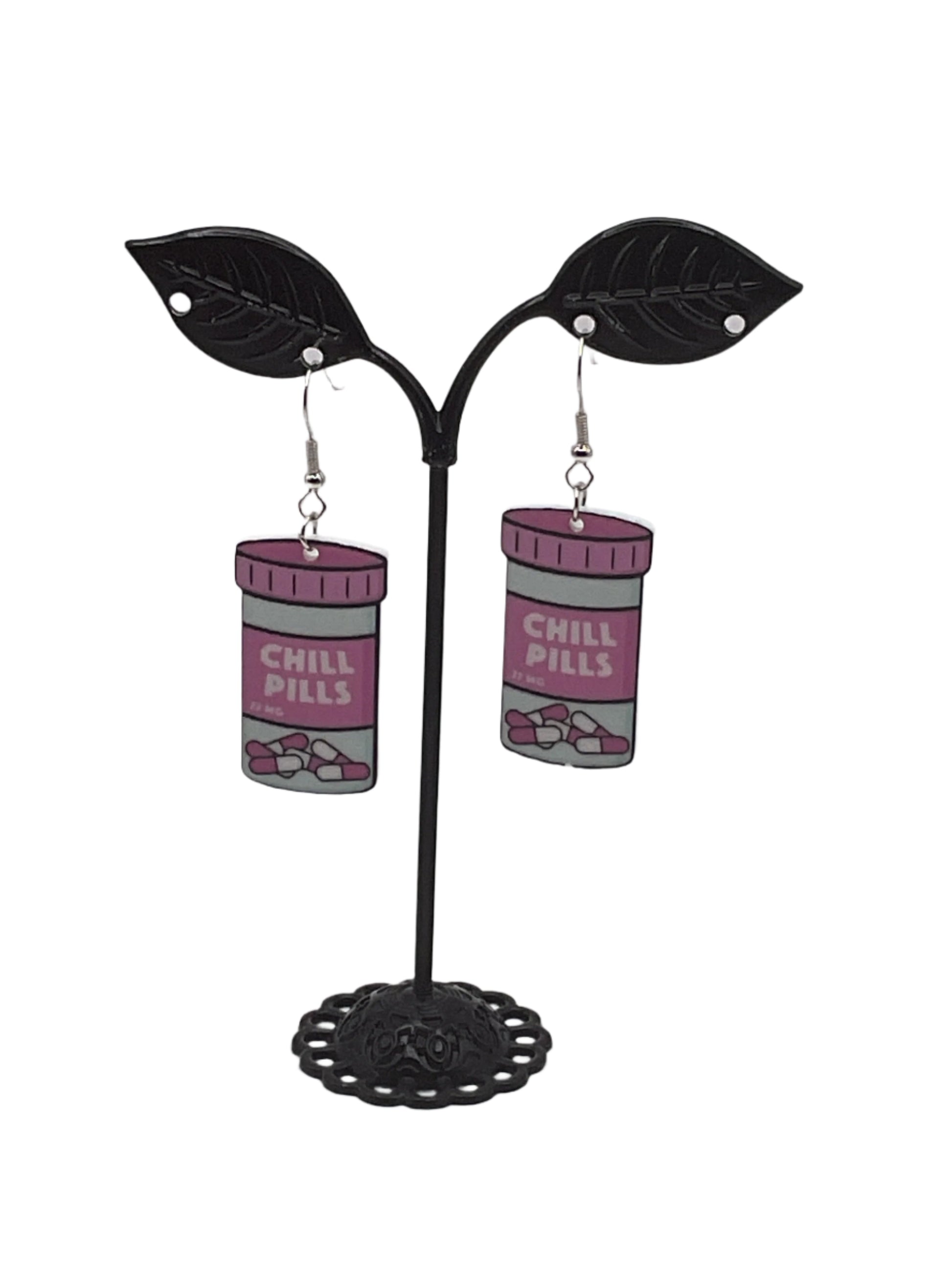 Chill pill earrings