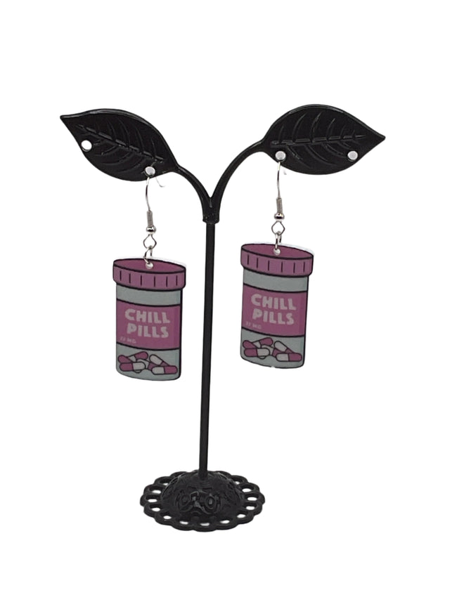 Chill pill earrings Hover Image