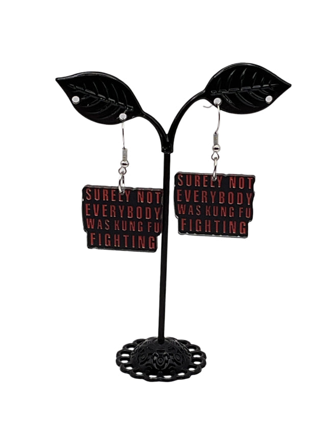 Kung Foo Fighting Earrings Hover Image