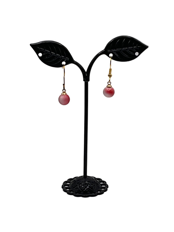 Earrings with beads