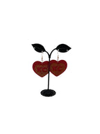 Football Heart Earrings