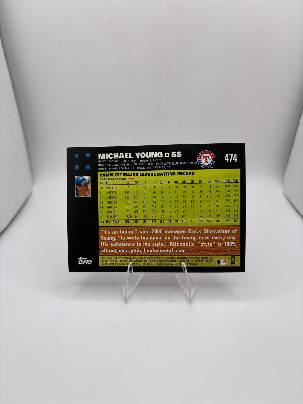 Topps Michael Young