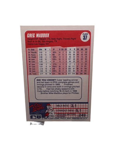Fleer Greg Maddux