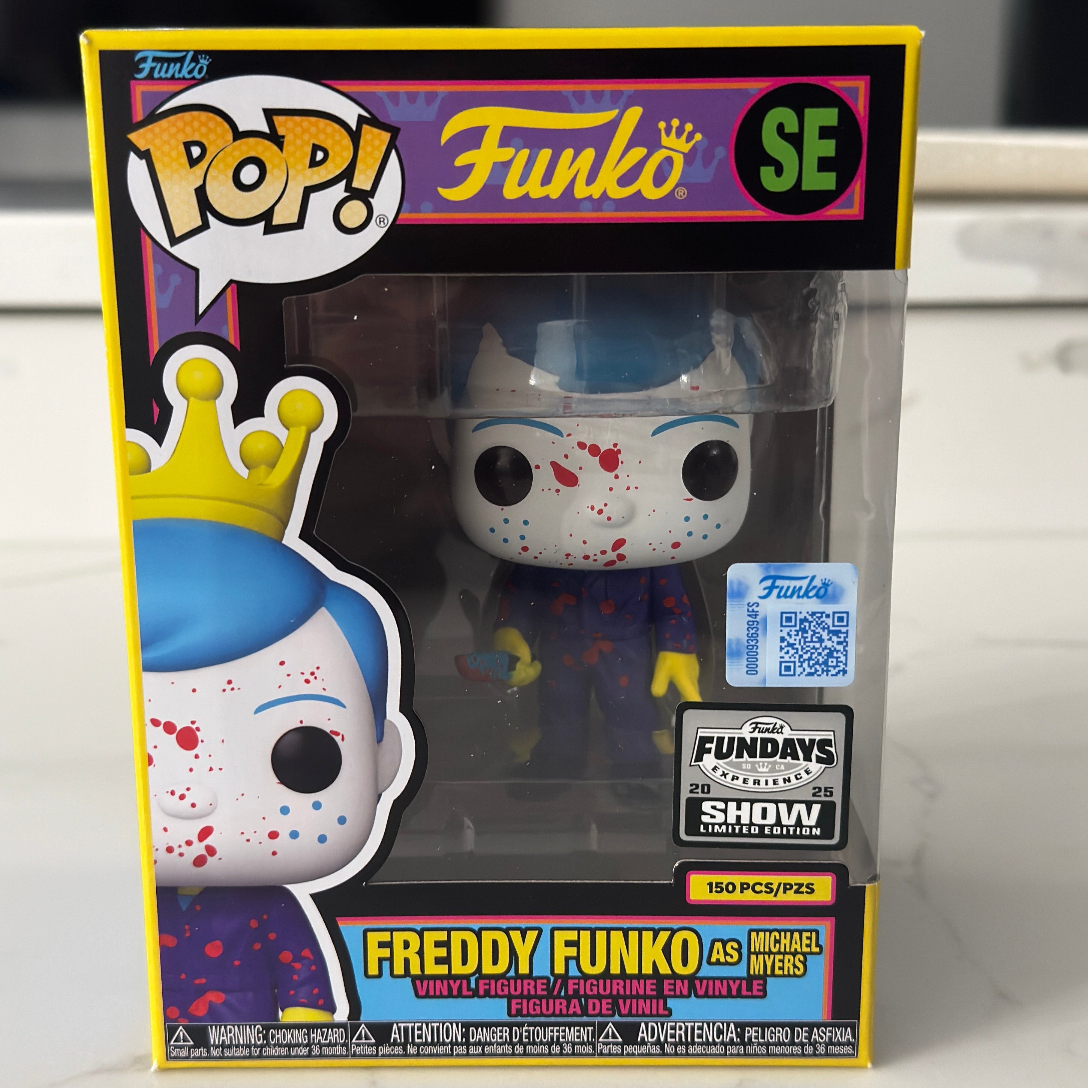 Funko Fundays Experience 2025: Pop! Originals HORROR Halloween Freddy Funko as Michael Myers (Blacklight) LE150 Secondary image