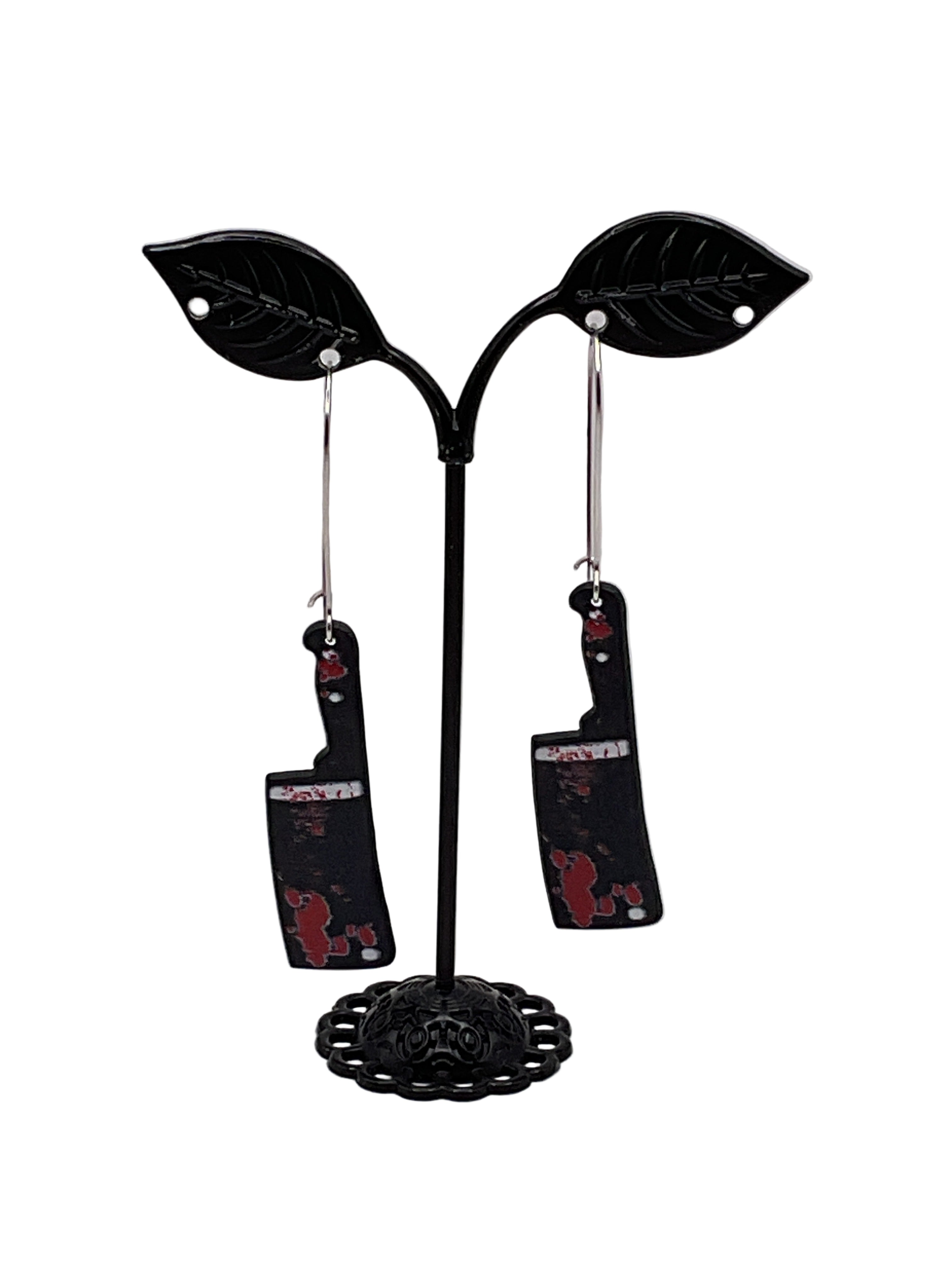 Bloody Sharp Object Earrings Secondary image