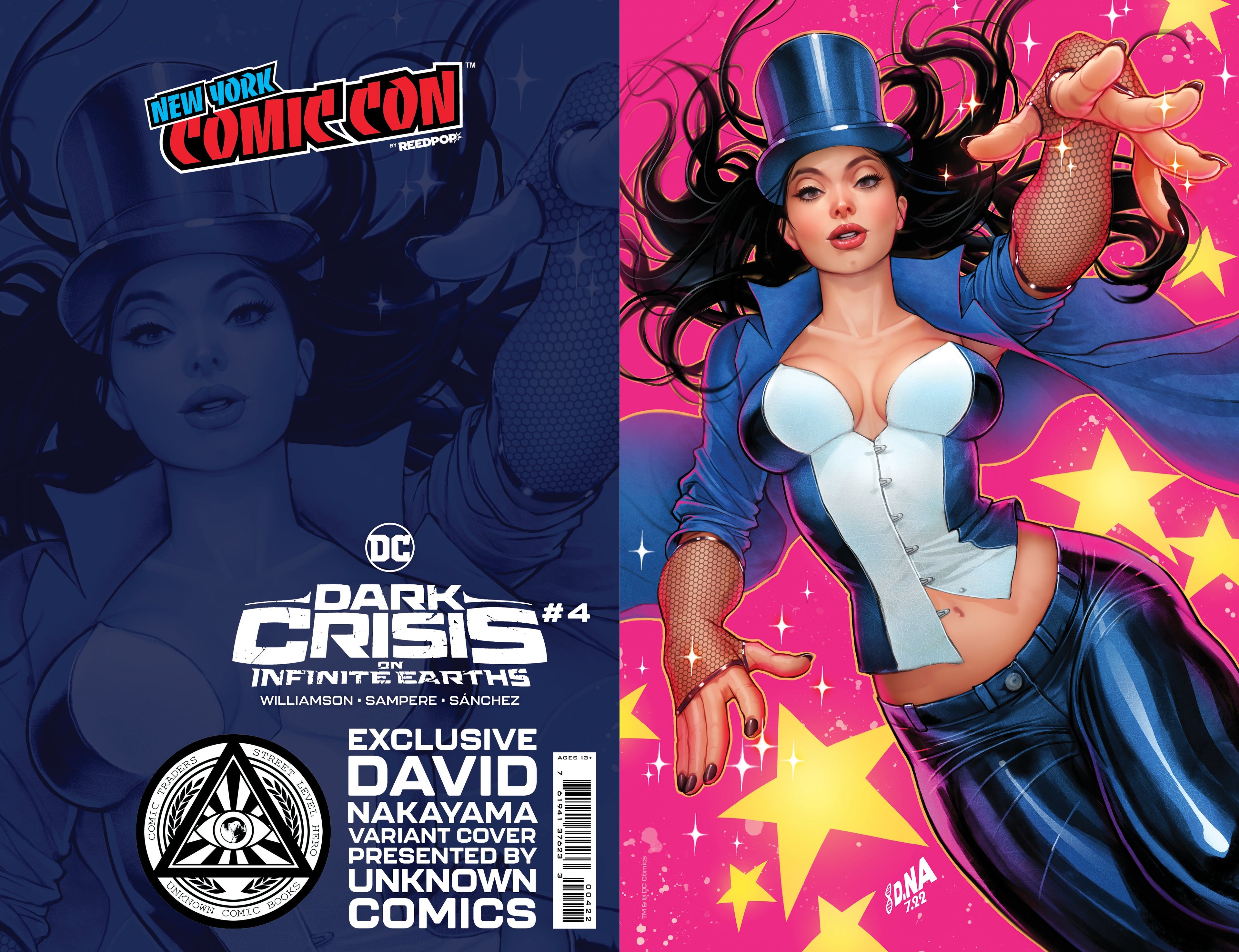 [Foil] Dark Crisis On Infinite Earths #4 Unknown Comics David Nakayama Exclusive Nycc 2022 Virgin Var - Collectors World Toys