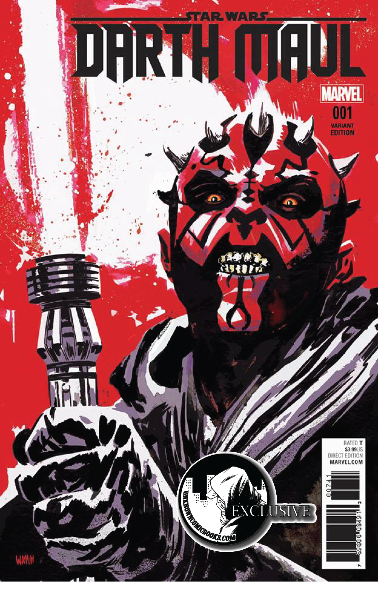STAR WARS: DARTH MAUL #1 (OF 5) UNKNOWN COMIC BOOKS EXCLUSIVE 2017 - Collectors World Toys Main image