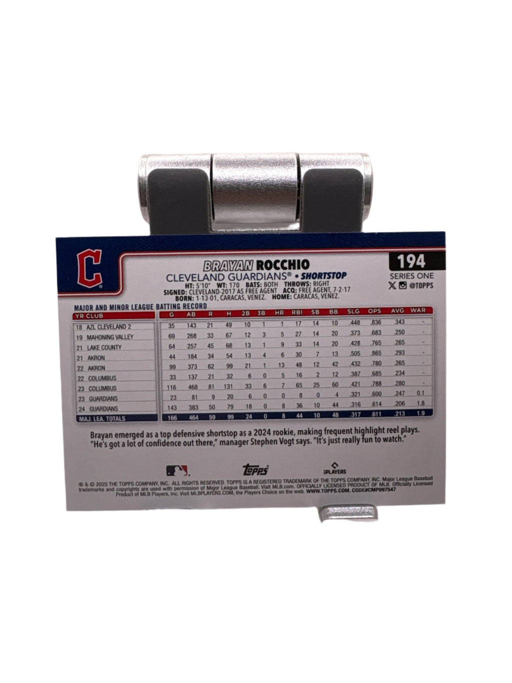 Topps Brayan Rocchio