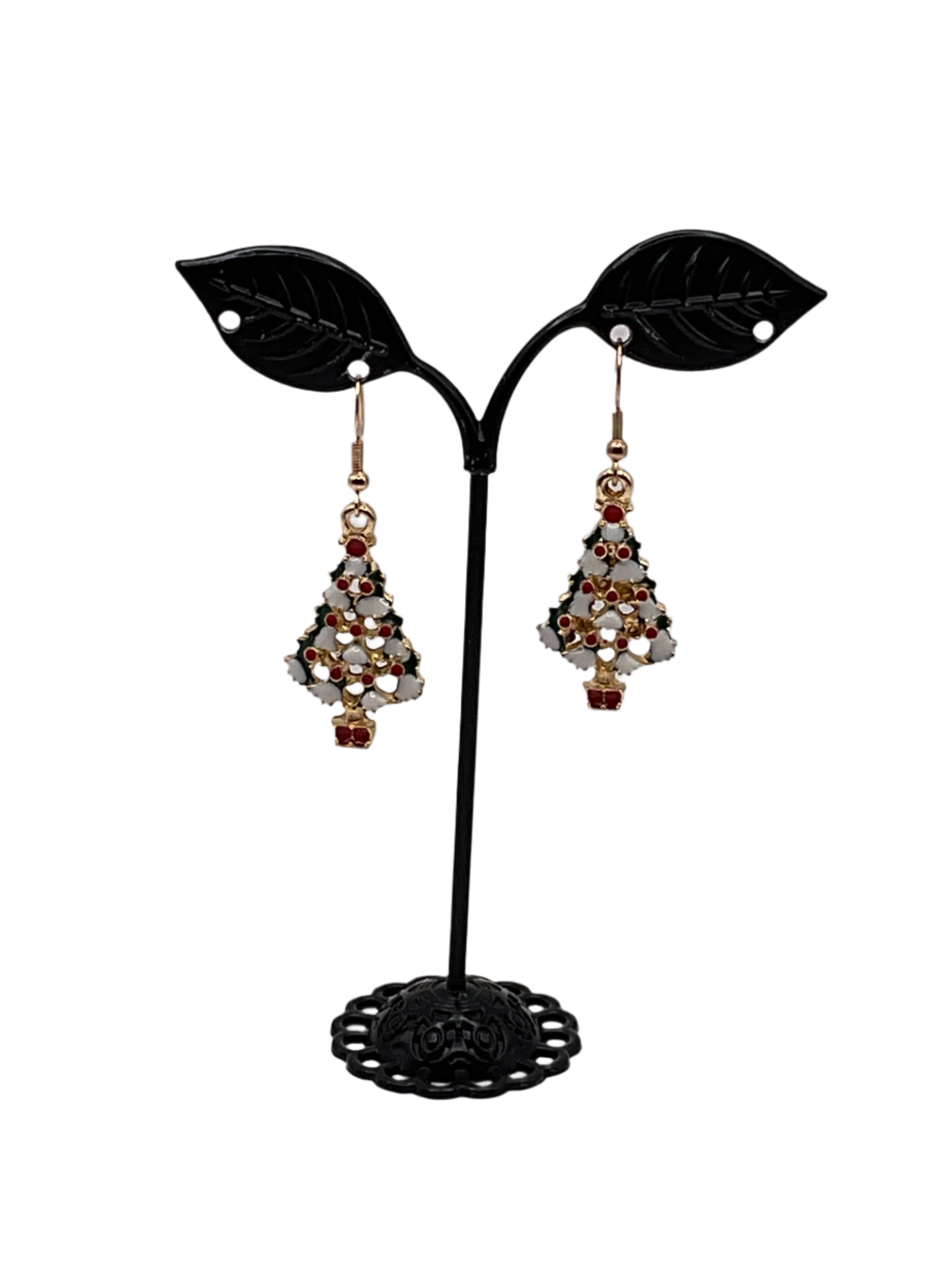 Christmas tree earrings Main image