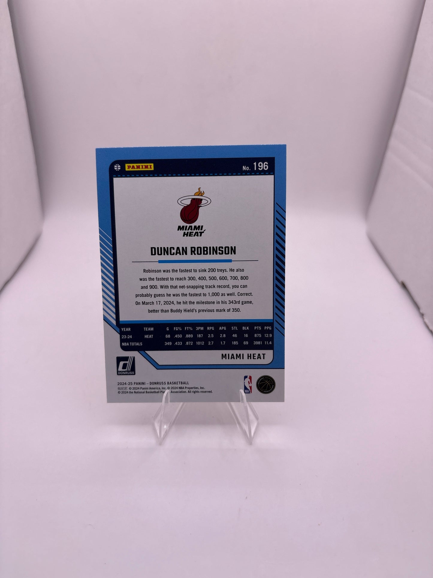 Donruss Duncan Robinson