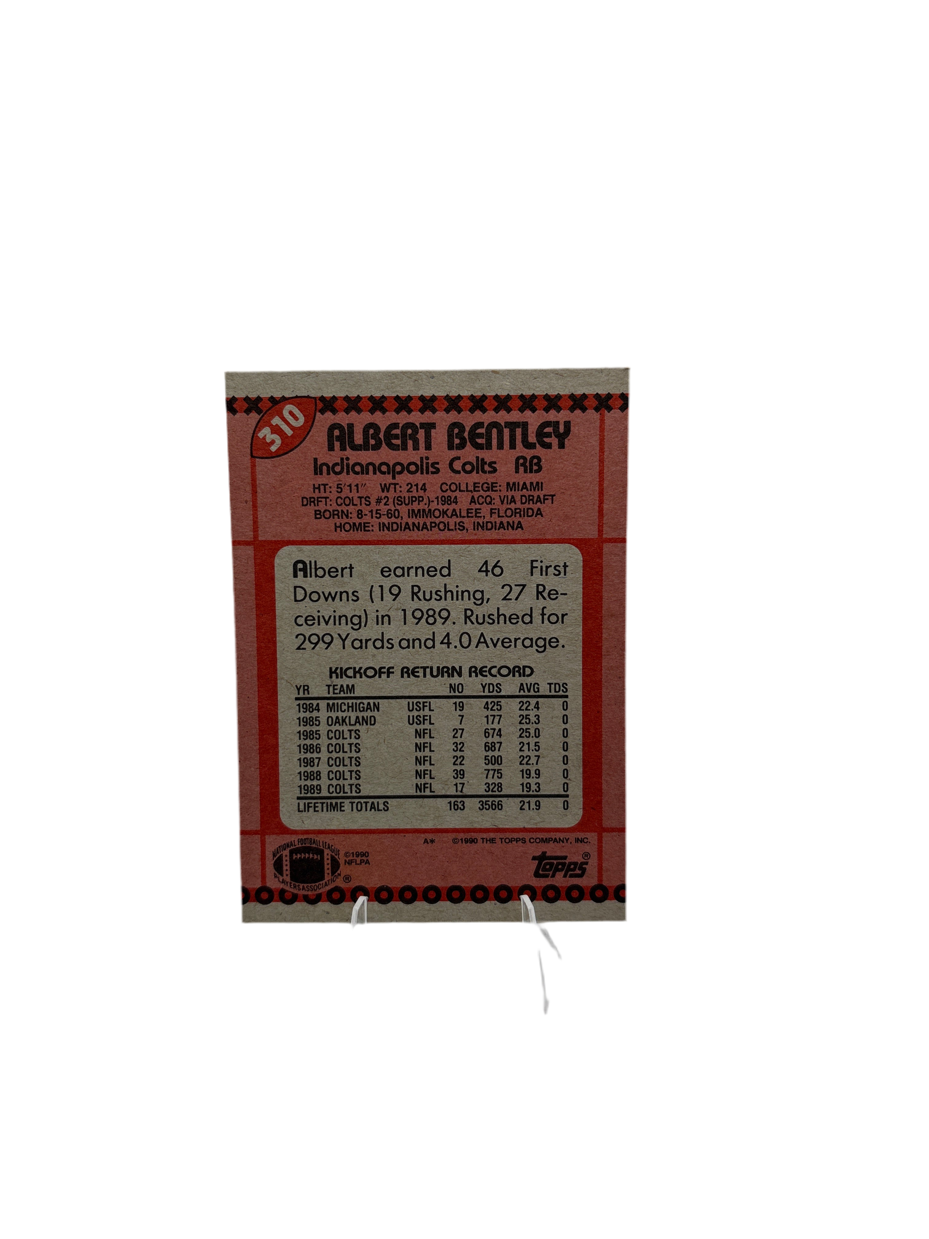 Topps Albert Bentley