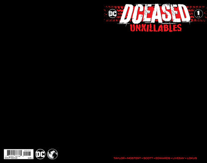Dceased Unkillables #1 (Of 3) Unknown Comics Black Blank Exclusive Var (02/19/2020) - Collectors World Toys