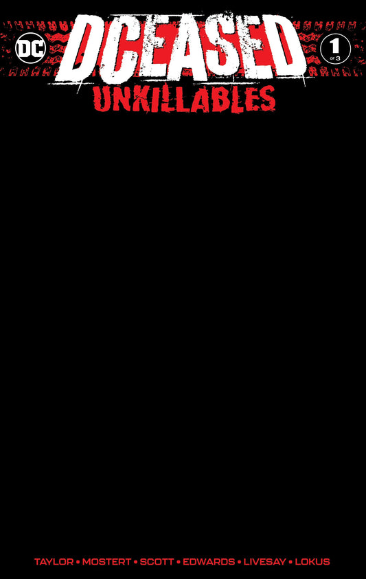 Dceased Unkillables #1 (Of 3) Unknown Comics Black Blank Exclusive Var (02/19/2020) - Collectors World Toys