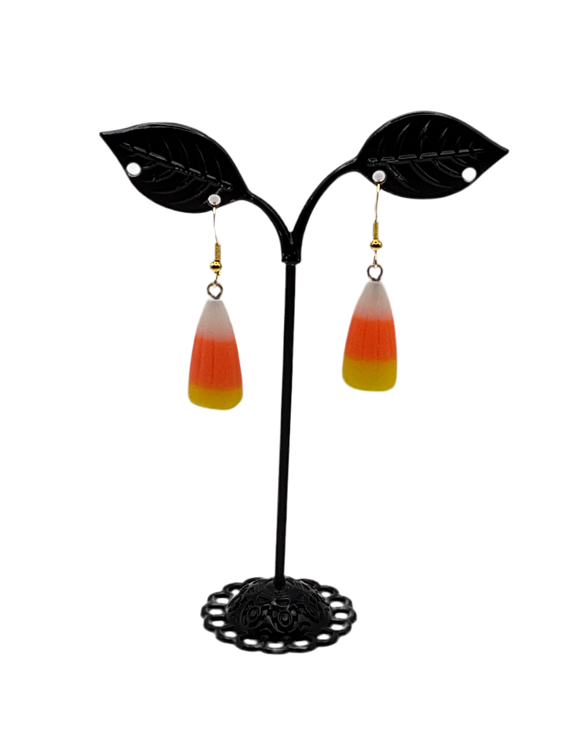 Candy corn earrings