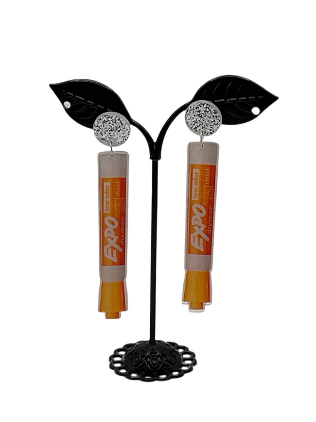 Expo marker earrings Hover Image