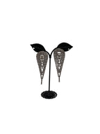 Shiny tear drop earrings