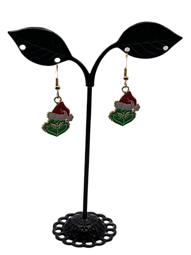 Grinch Earrings Hover Image