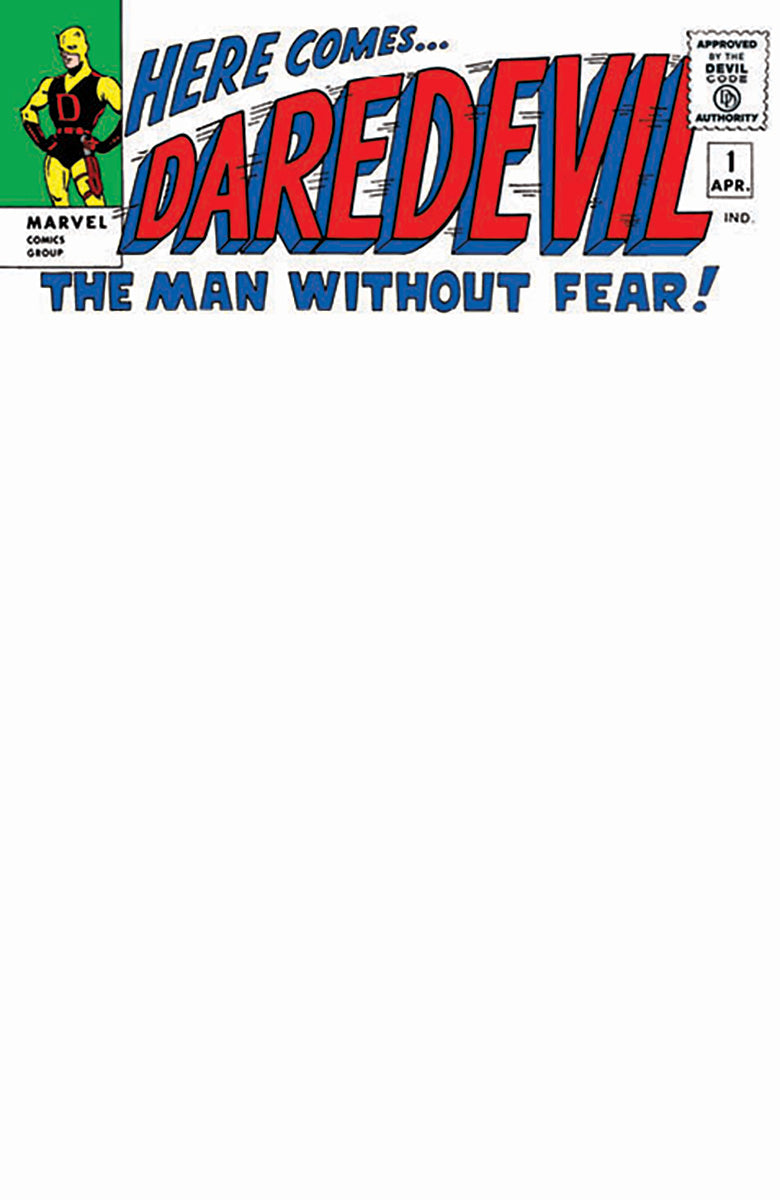 DAREDEVIL #1 FACSIMILE BLANK UNKNOWN COMICS EXCLUSIVE EDITION (02/26/2025) Main image