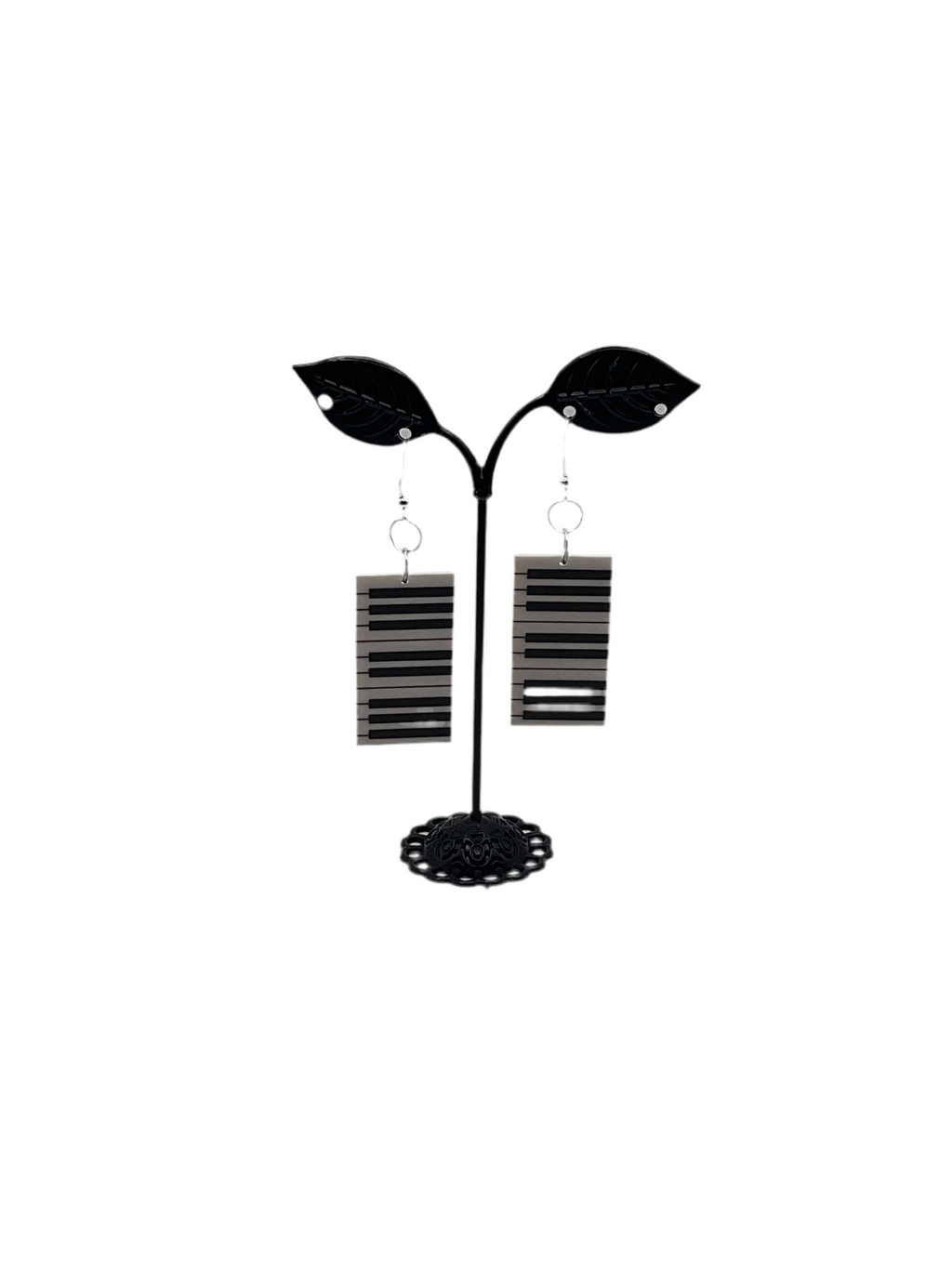 Piano key earrings