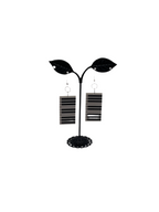Piano key earrings