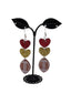 Hearts and Football Earrings