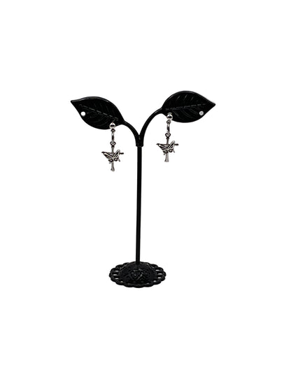 Cross with Butterfly Earrings