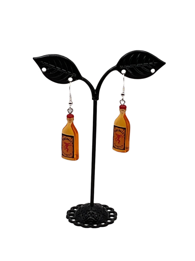 Fireball whiskey earrings Hover Image