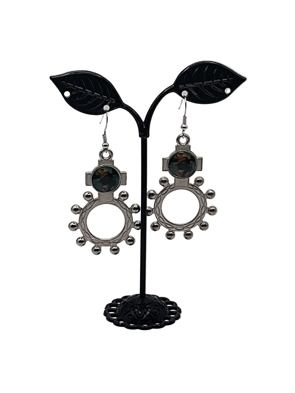 Finger Rosary Ring Earrings
