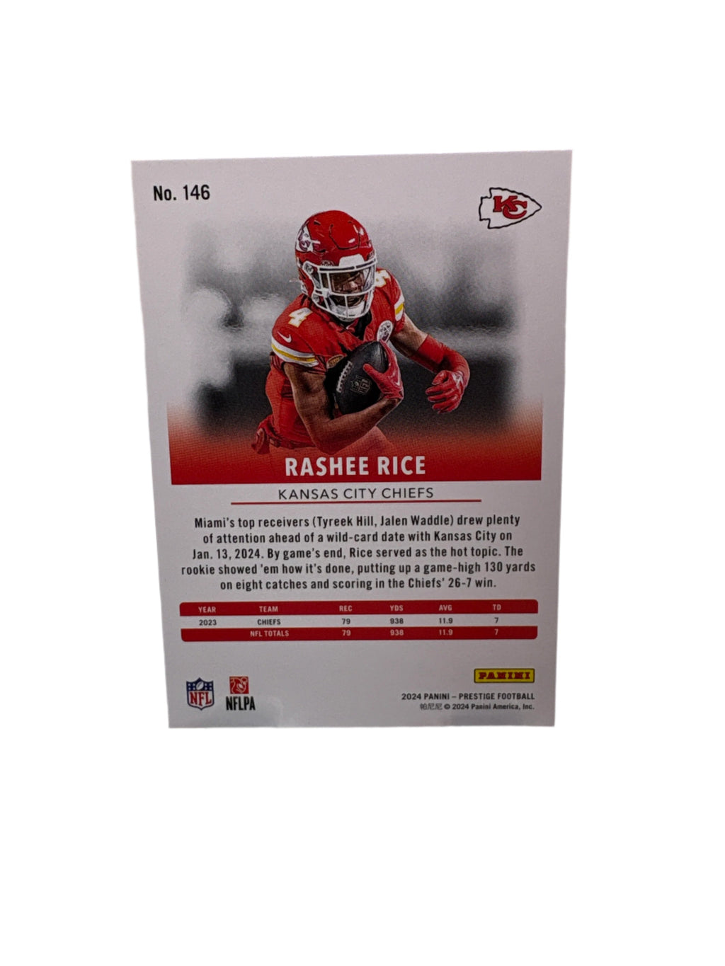 Panini Prestige Rashee Rice
