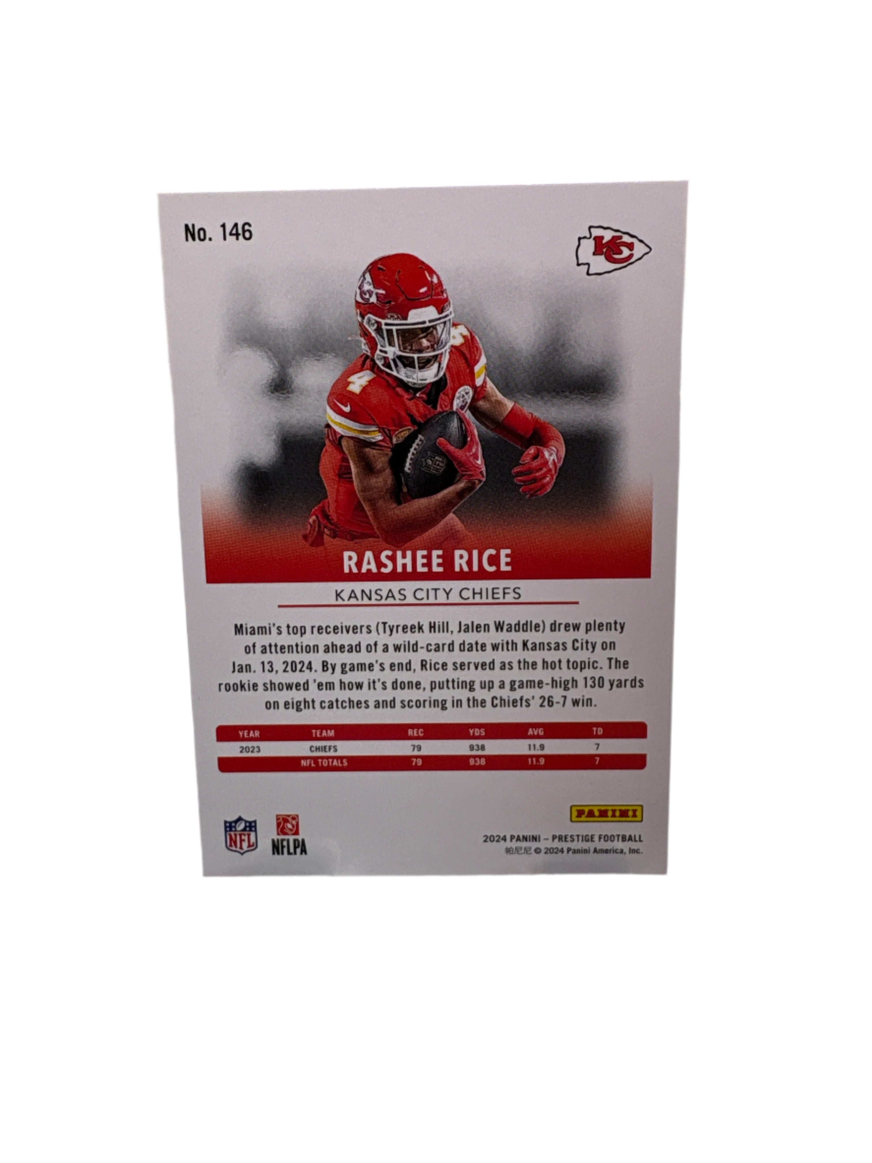 Panini Prestige Rashee Rice