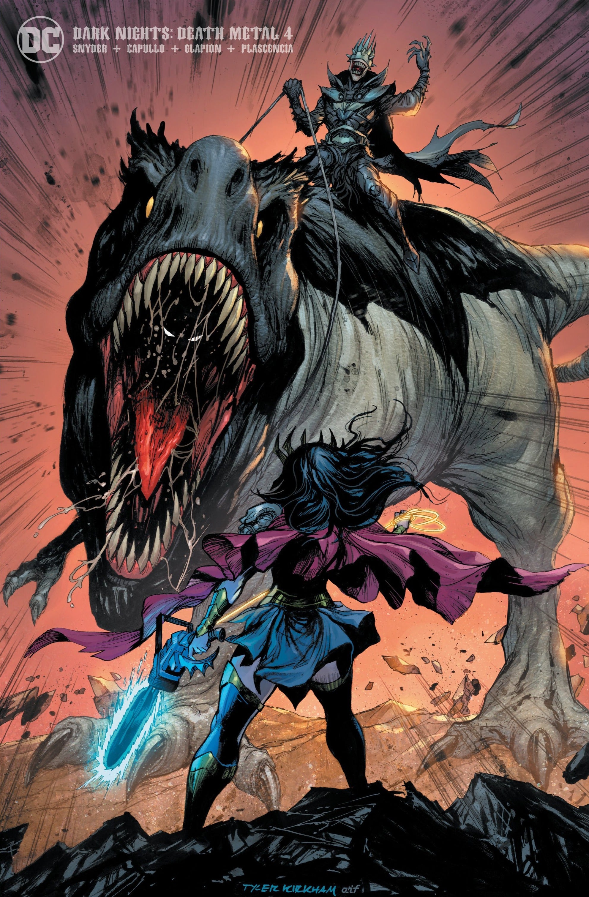 Dark Nights Death Metal #4 (Of 7) Unknown Comics Tyler Kirkham Exclusive Minimal Var (10/14/2020) - Collectors World Toys Main image