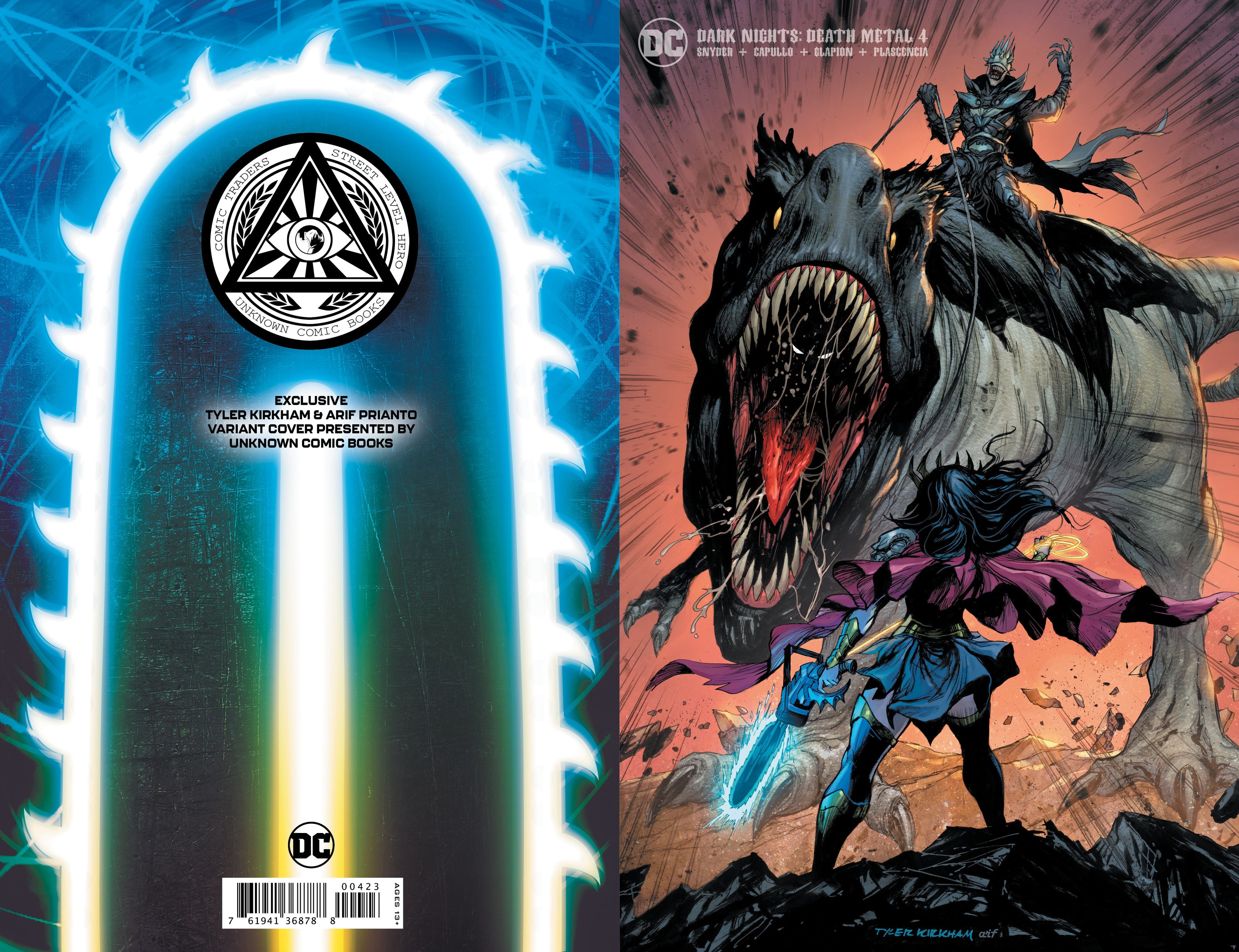 Dark Nights Death Metal #4 (Of 7) Unknown Comics Tyler Kirkham Exclusive Minimal Var (10/14/2020) - Collectors World Toys